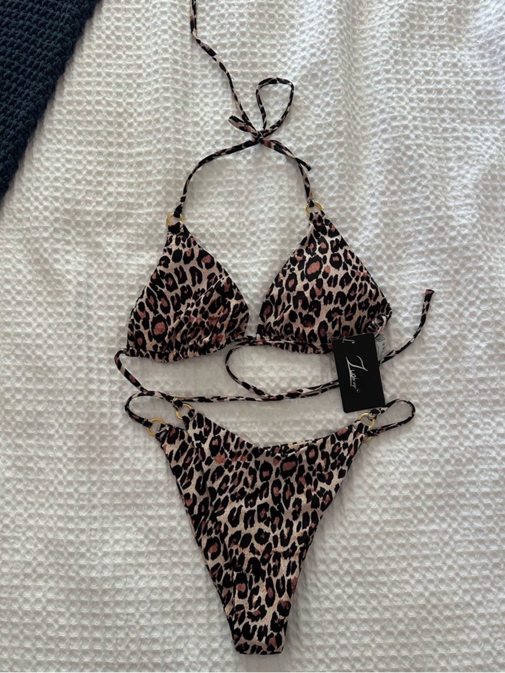 Leopard Print Triangle Bikini